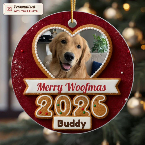 Gingerbread 2026 Photo Ornament