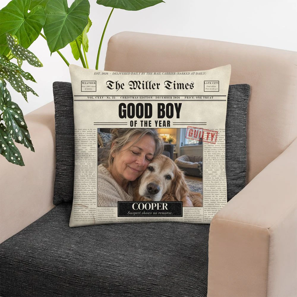 Pet Times Personalized Photo Pillow