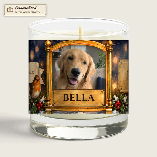 Memorial Lantern Photo Candle