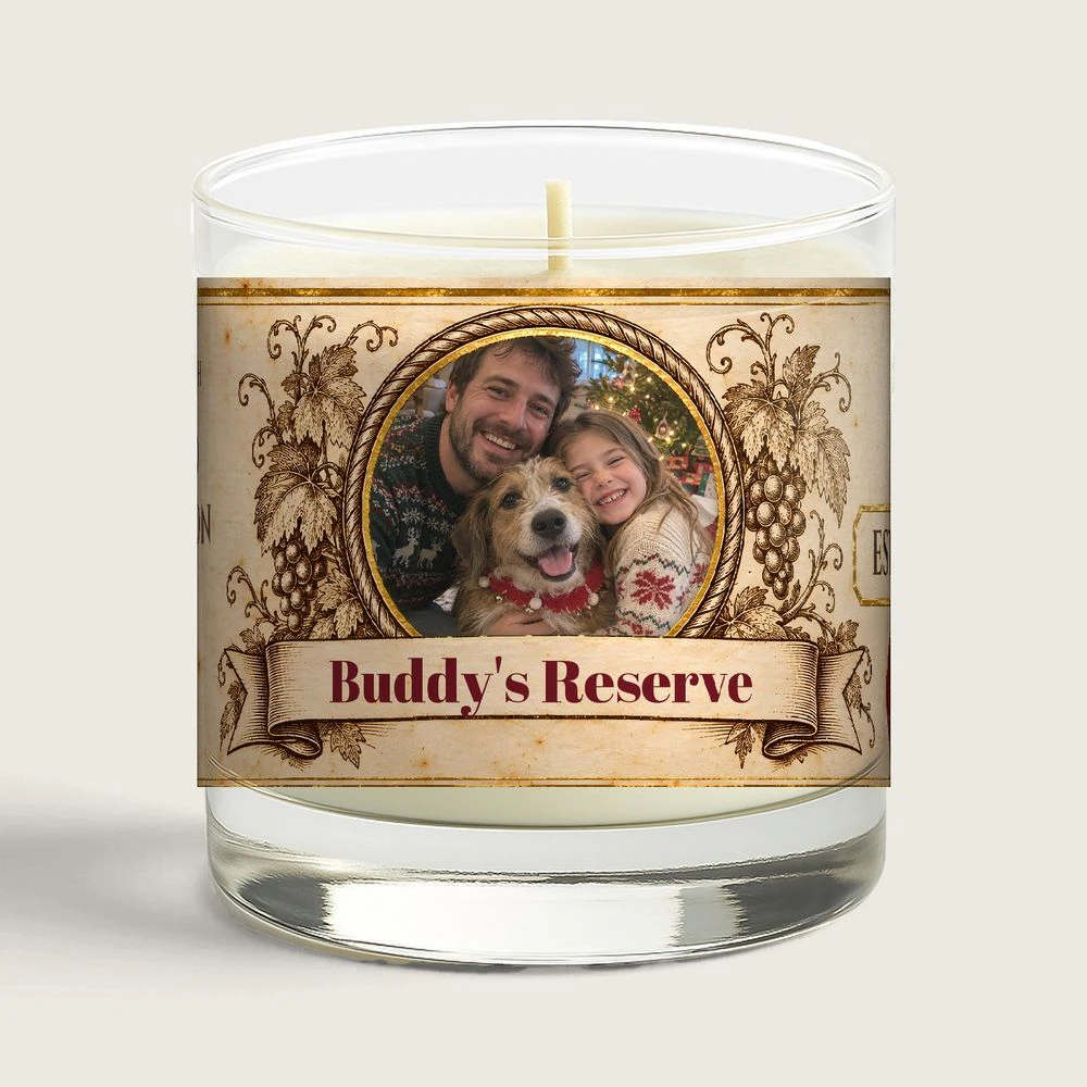 Private Reserve Personalized Photo Candle