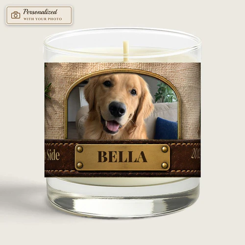 Collar Keepsake Photo Candle