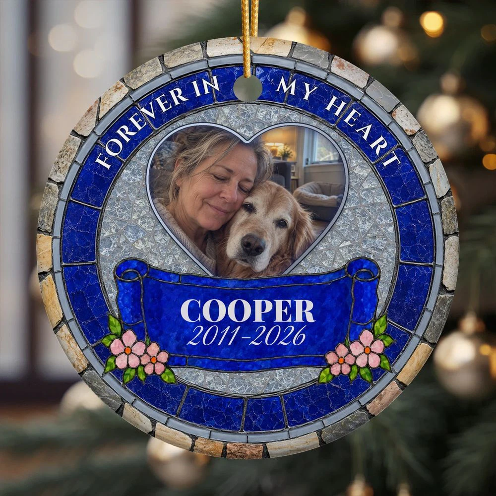 Forever In My Heart Photo Ceramic Ornament