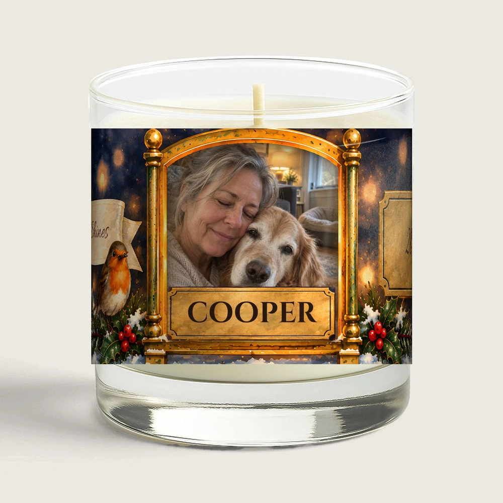 Memorial Lantern Personalized Photo Candle