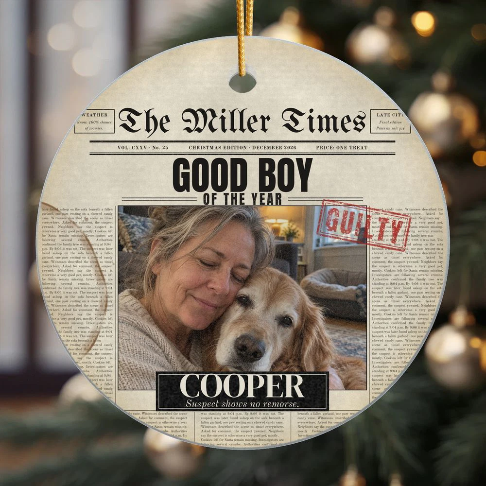 Pet Times Personalized Photo Ornament
