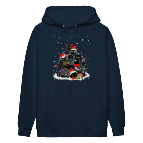 Cat Group Funny Xmas