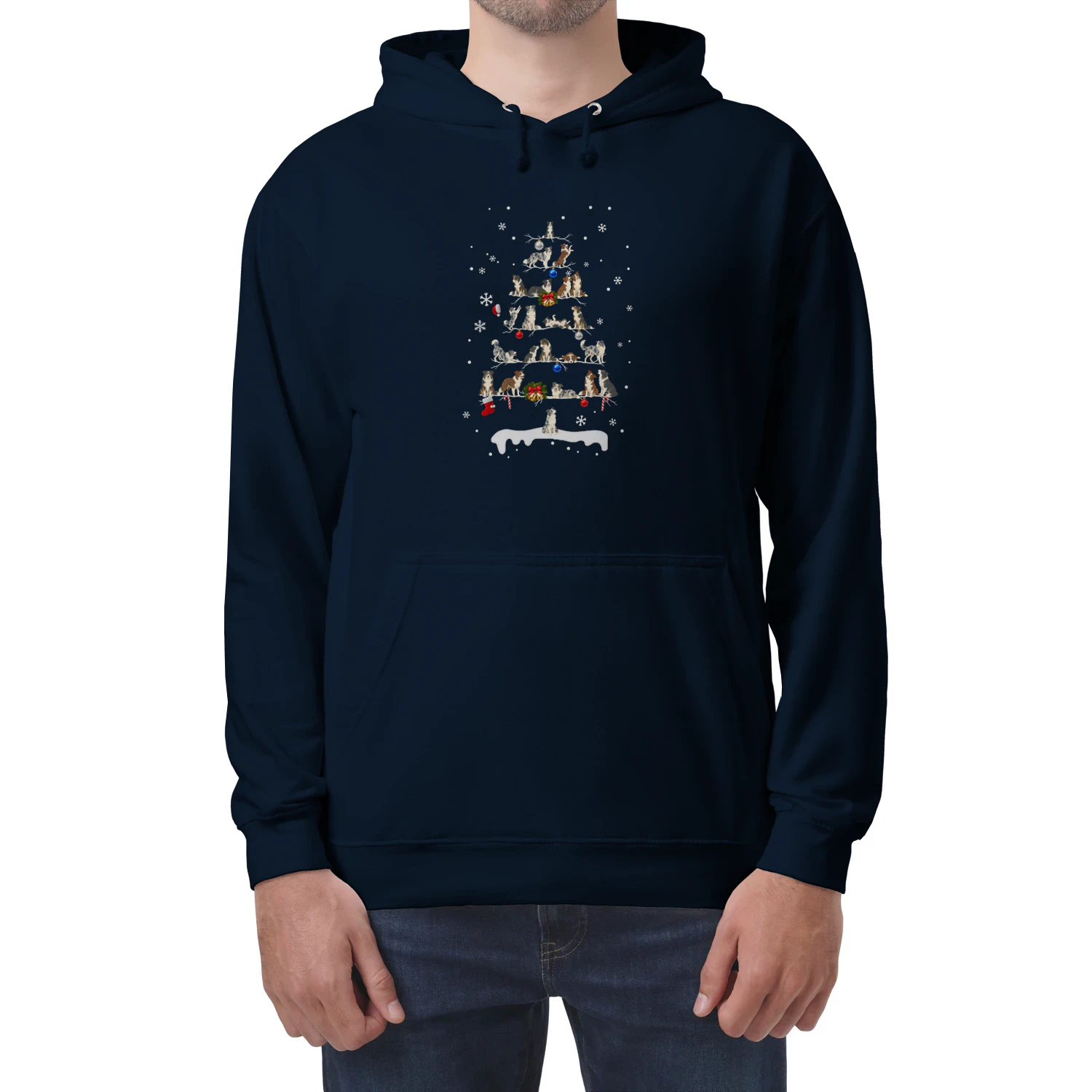Border Collie Christmas Tree