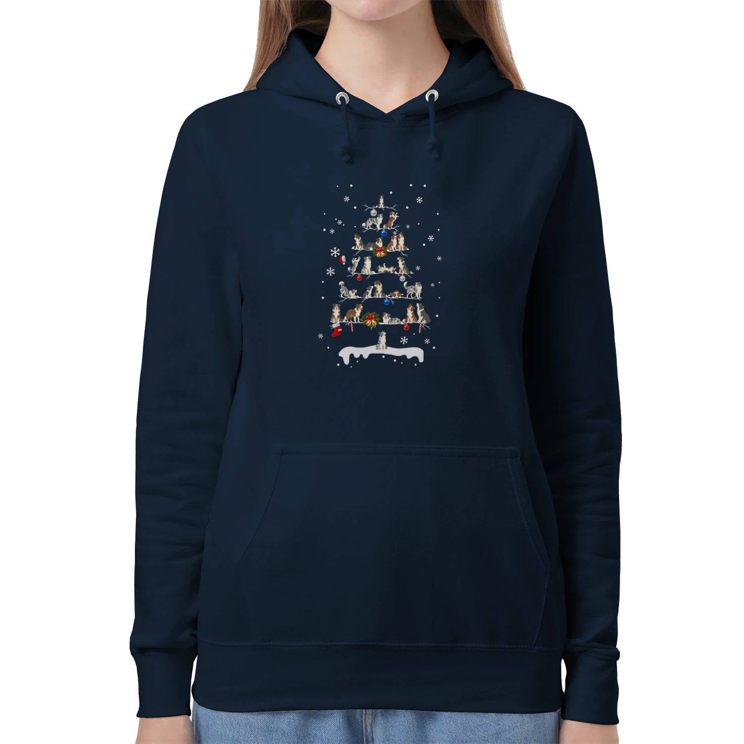 Border Collie Christmas Tree