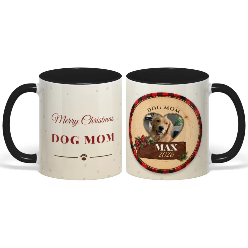 Dog Mom Photo Mug