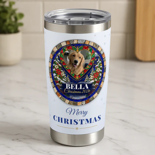Stained Glass Photo Tumbler