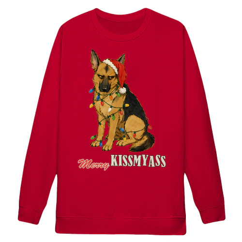 German Shepherd Merry Kissmyass