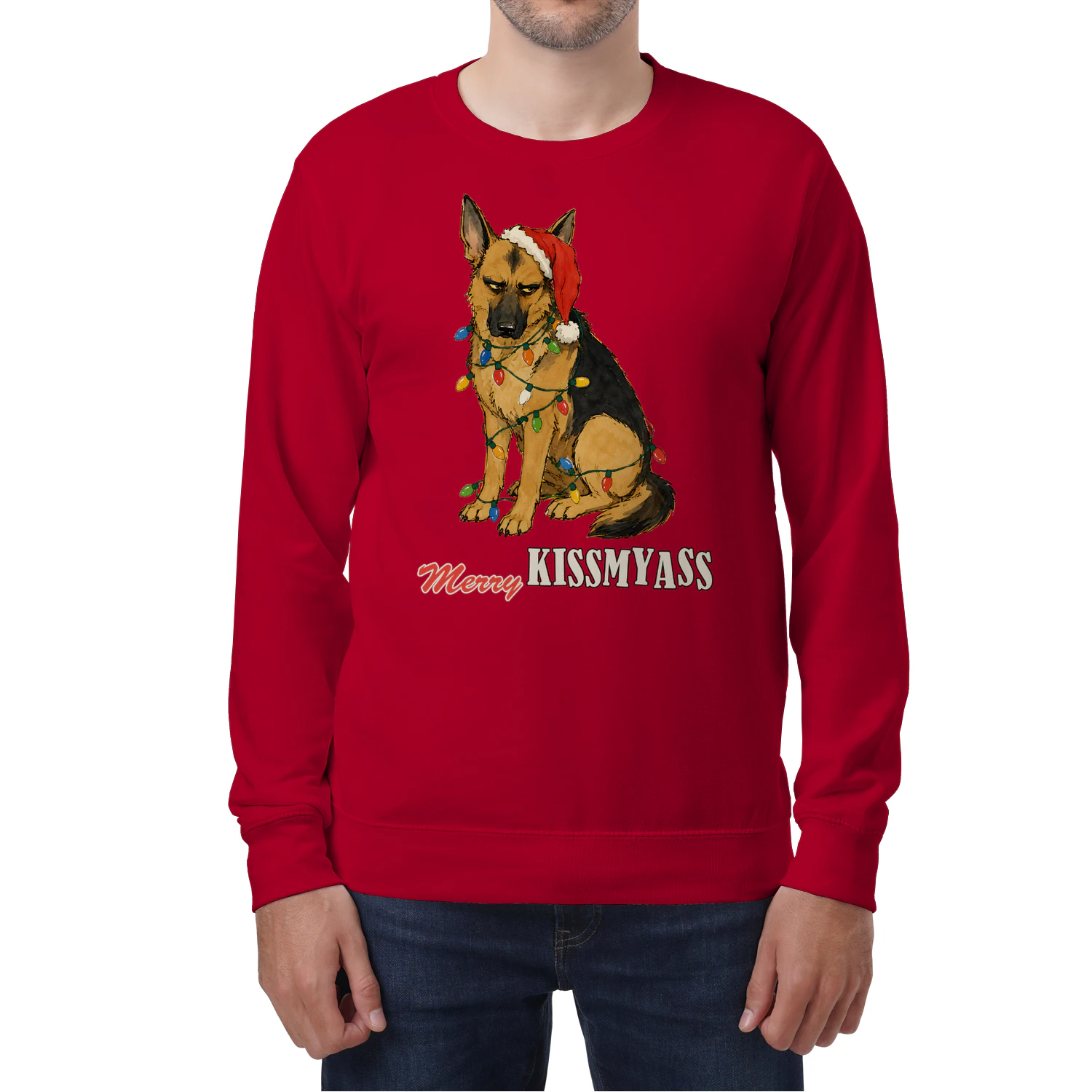 German Shepherd Merry Kissmyass