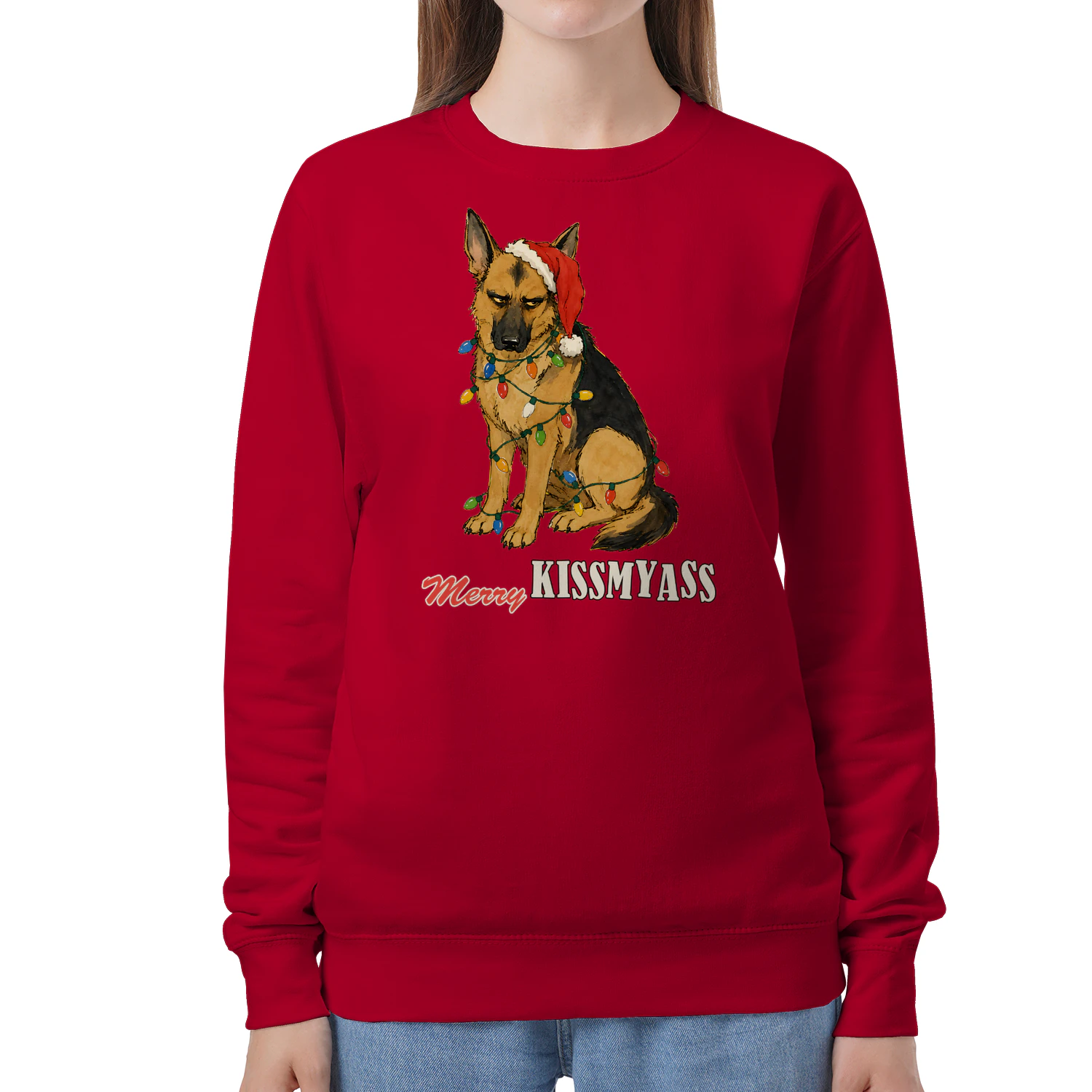 German Shepherd Merry Kissmyass
