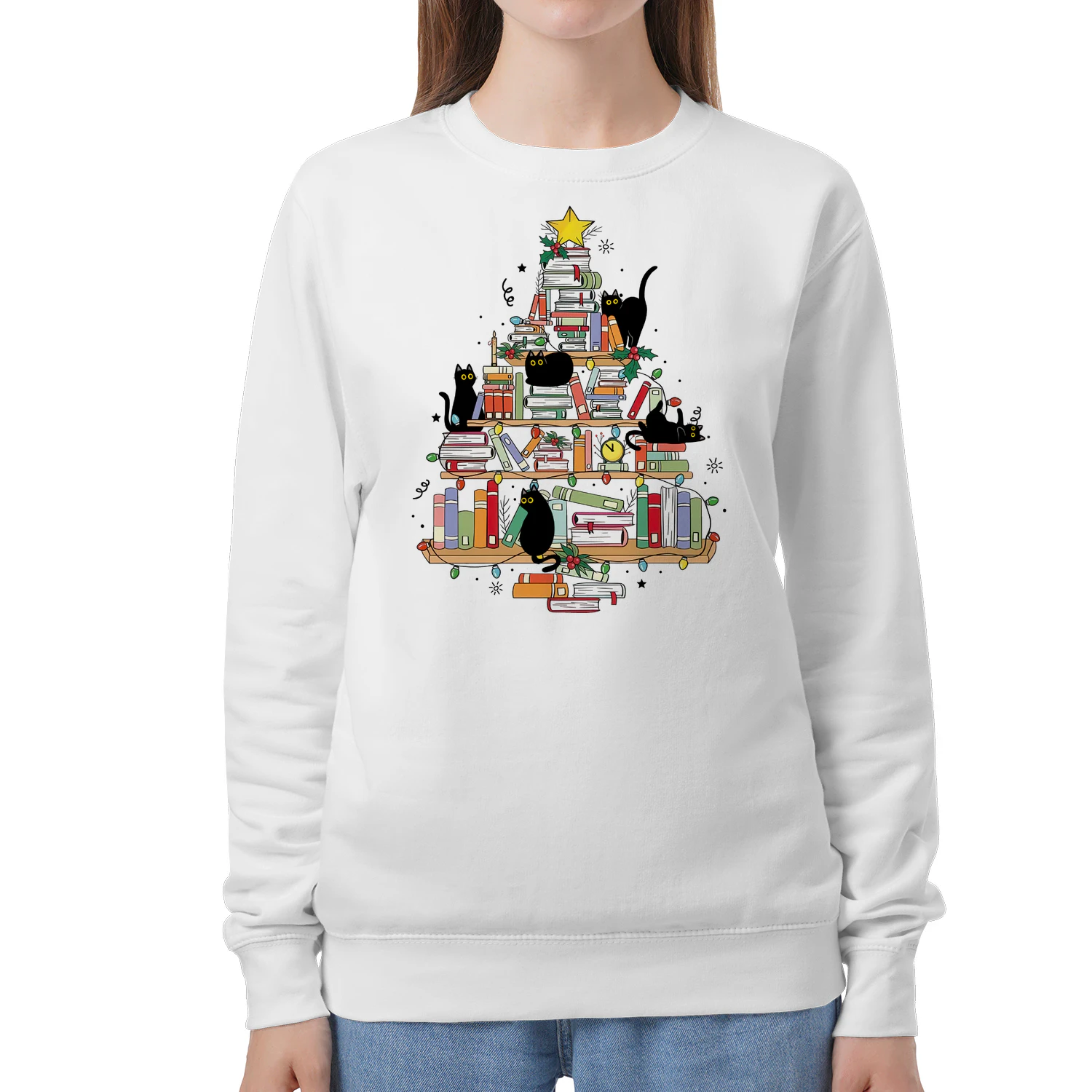 Cat Book Christmas Tree