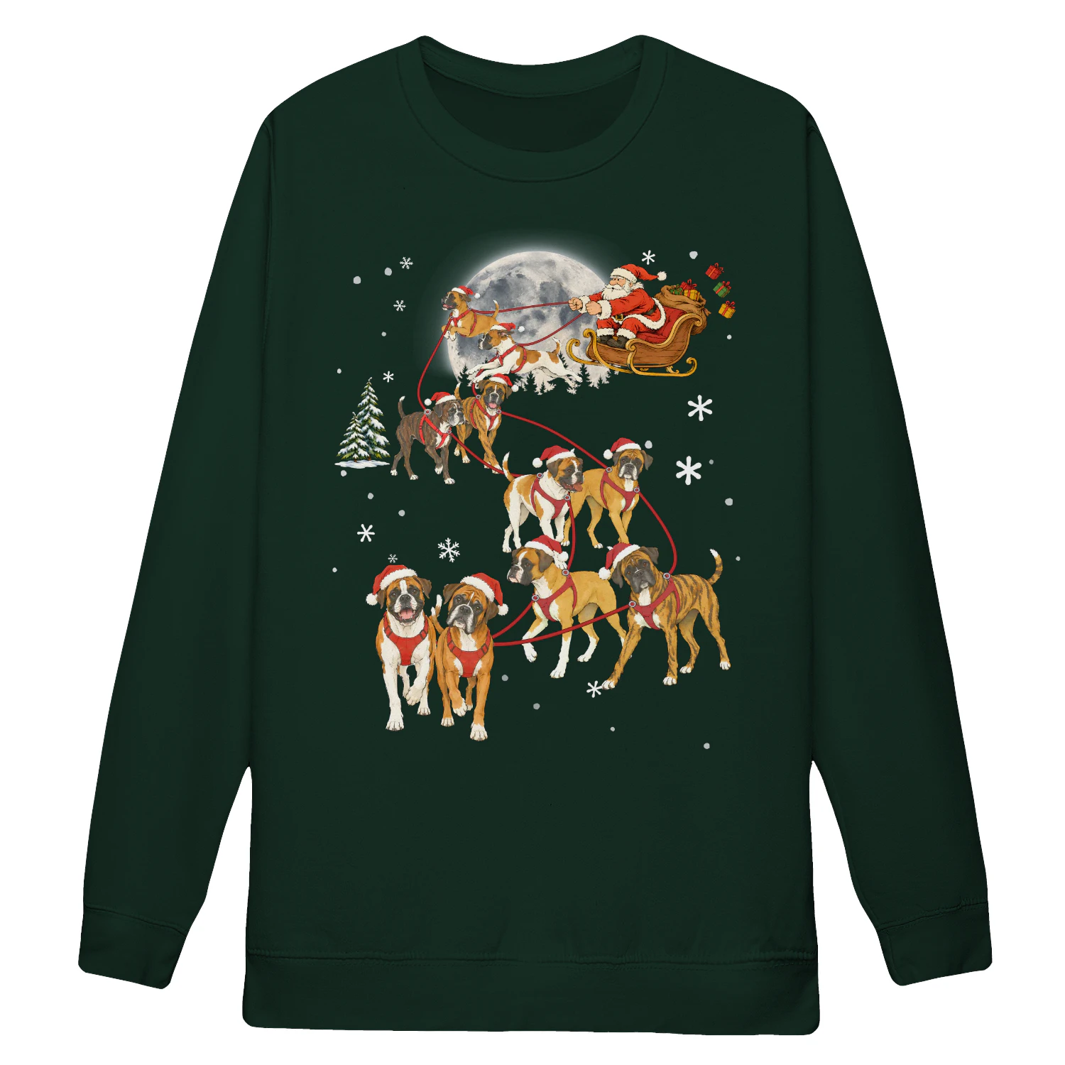 Boxer Santa Sleigh