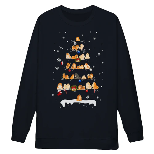 Pomeranian Christmas Tree