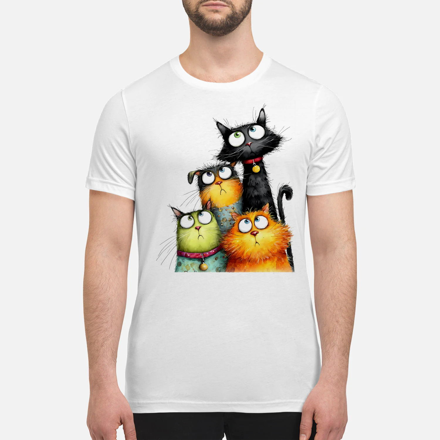 Cat Funny Color Stack