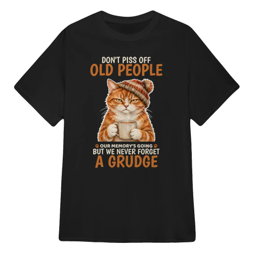 Cat Old People Ginger