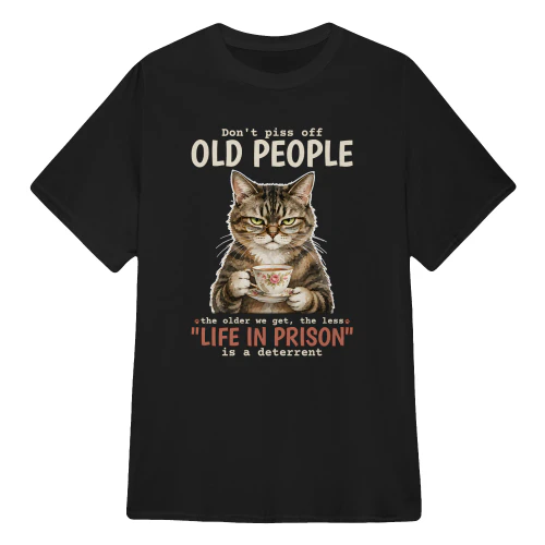 Cat Old People Tabby