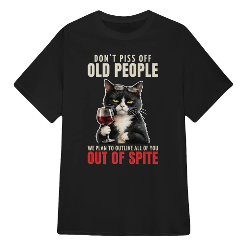 Cat Old People Tuxedo