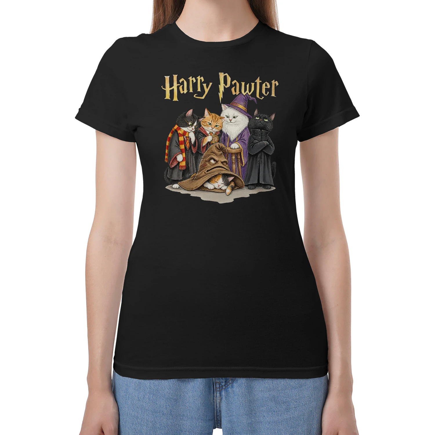 Cat Harry Pawter Sorting Hat