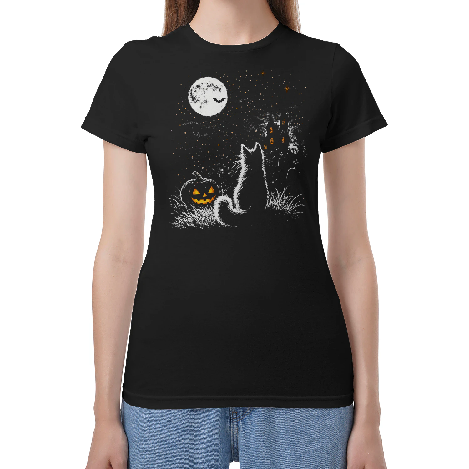 Cat Halloween Moon 2