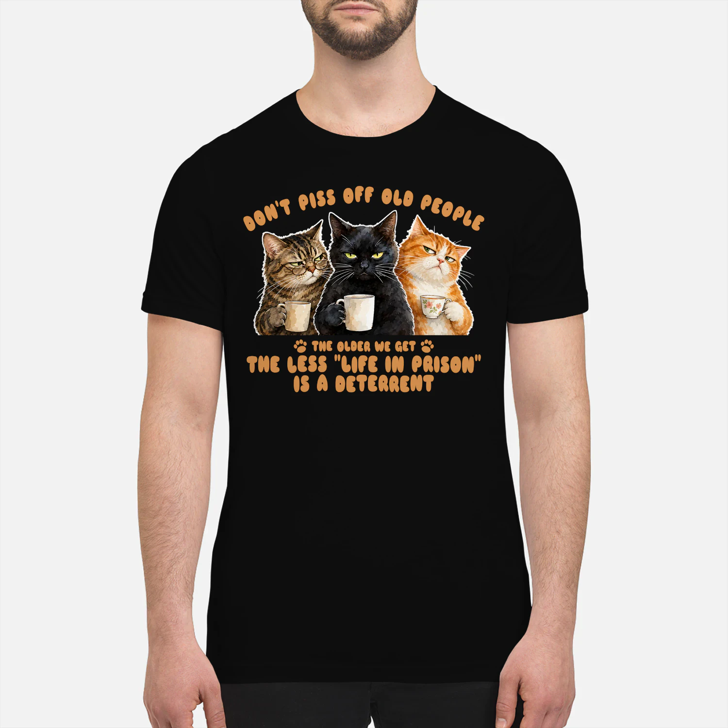 Cat Old People Trio
