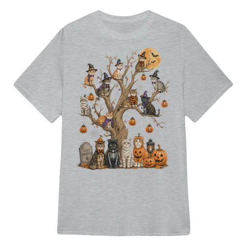 Cat Halloween Tree