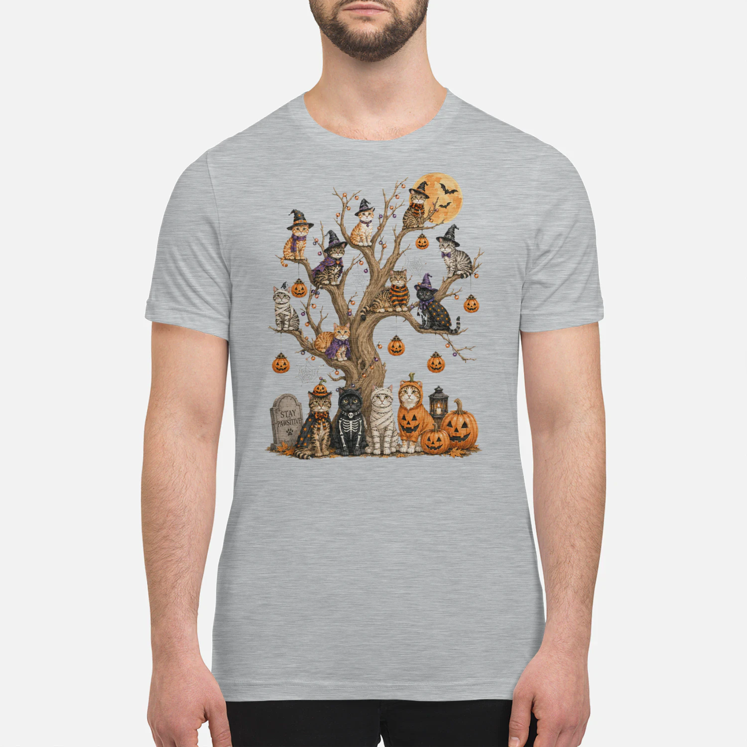 Cat Halloween Tree