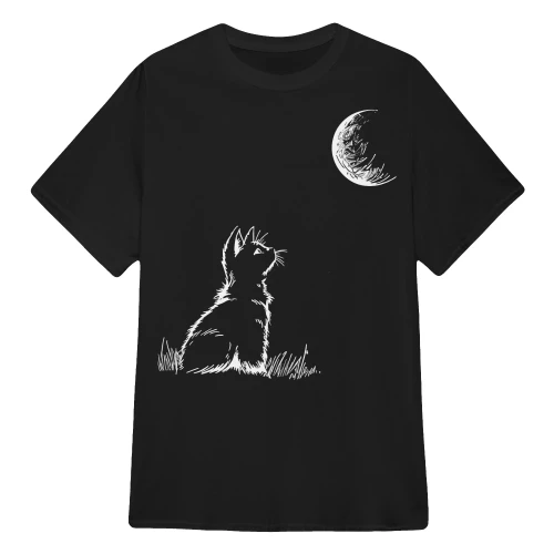 Cat Crescent Moon