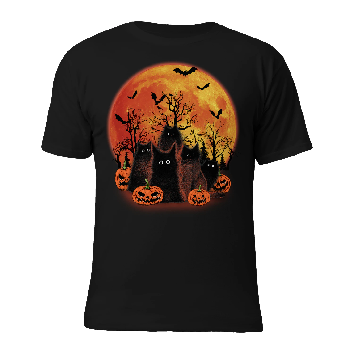Cat Halloween Moonrise