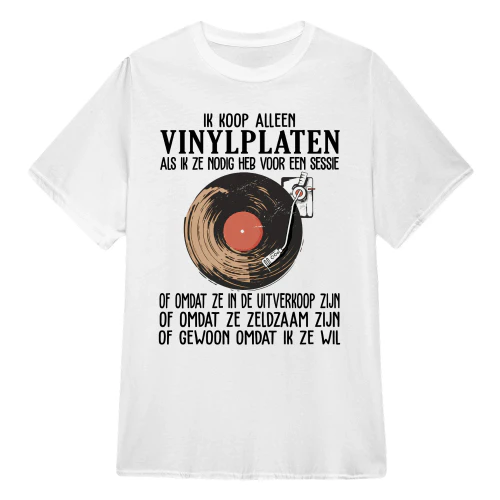 Ik koop alleen vinylplaten als ik ze nodig heb voor een sessie