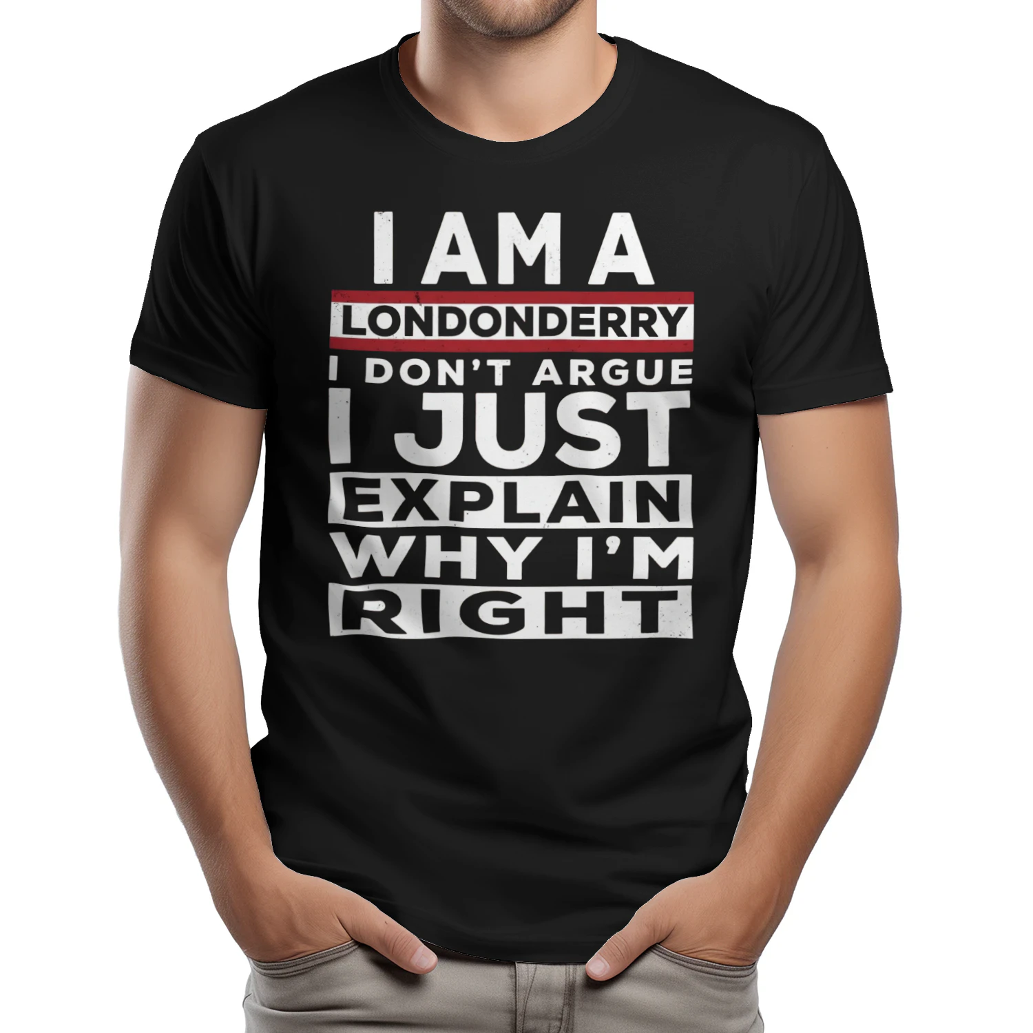 I AM A LONDONDERRY I DON'T ARGUE I JUST EXPLAIN WHY I'M RIGHT
