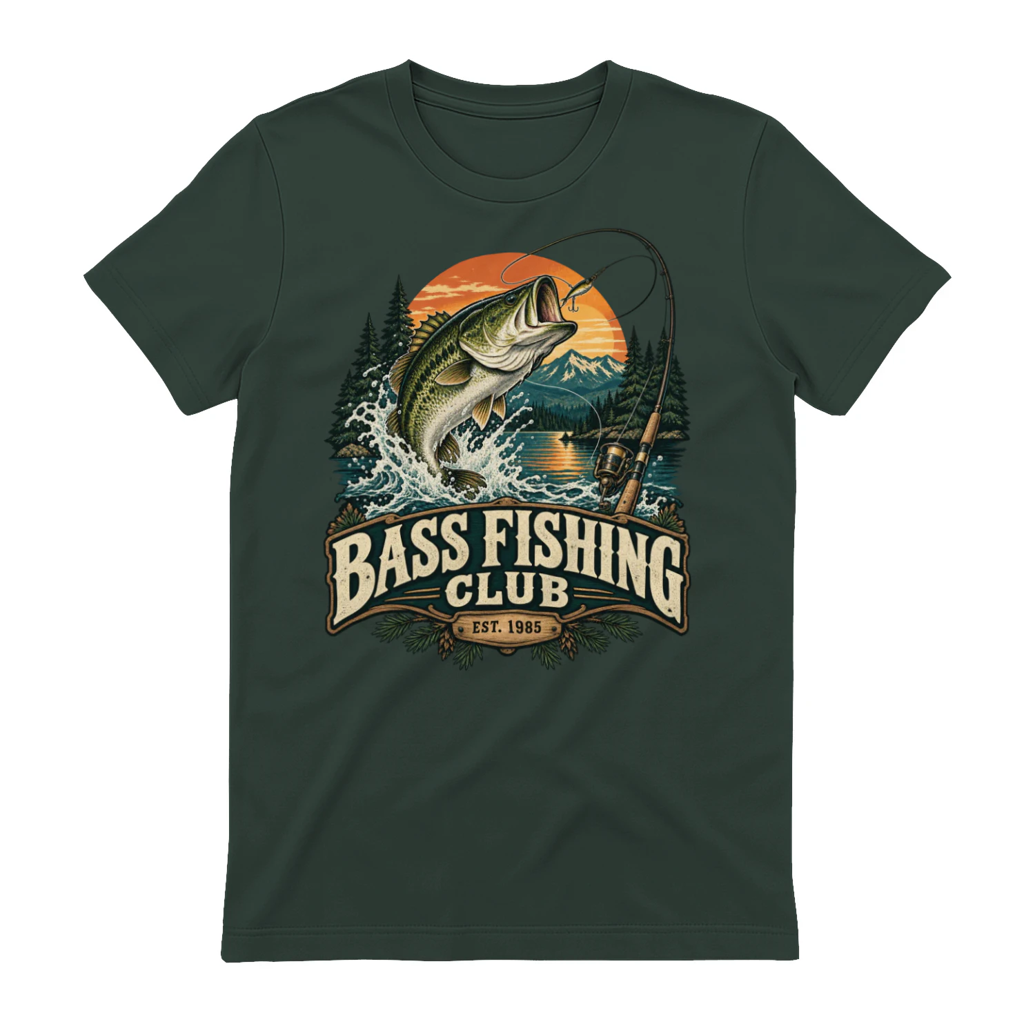 🎣 Bass Fishing Club Shirt | Vintage Fishing Tee for Anglers & Lake Life Lovers