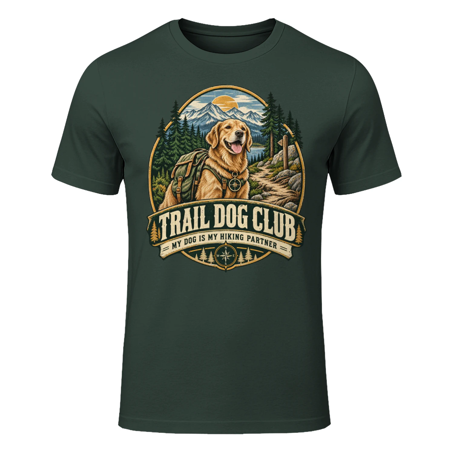 🐕 Trail Dog Club Shirt | Hiking Dog Outdoor Tee for Adventure Pet Lovers