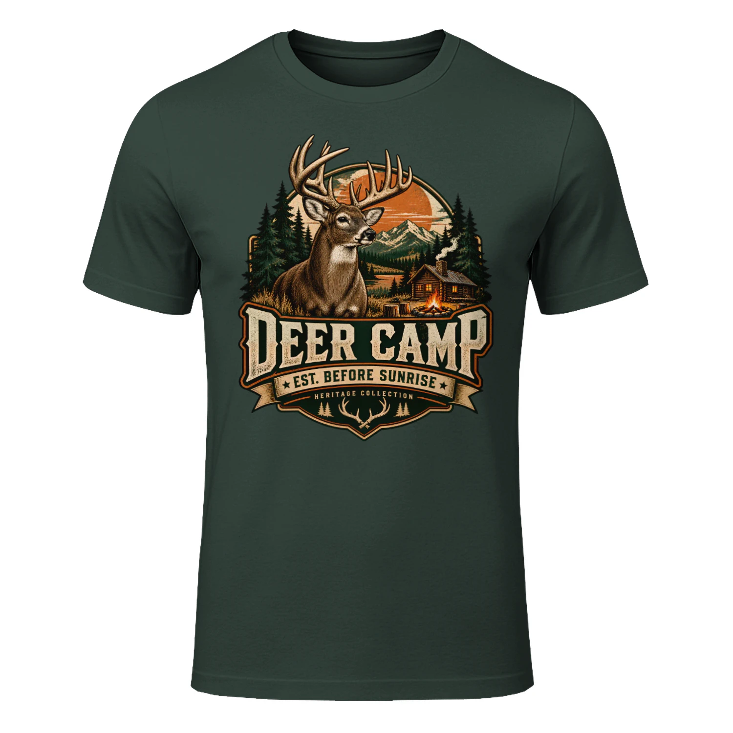 🦌 Deer Camp Heritage Shirt | Vintage Hunting Outdoor Tee for Hunters & Nature Lovers
