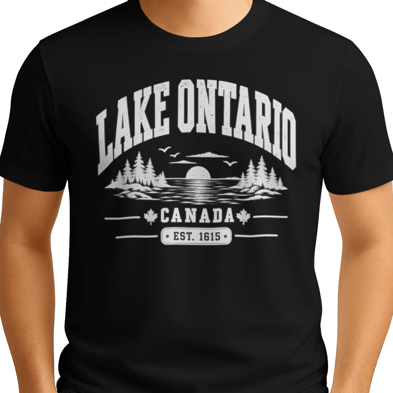 Lake Ontario Canada Shirt 🍁 Vintage Great Lakes Tee, Canadian Pride Apparel, Ontario Travel Souvenir, Lake Life Outdoor Shirt - Get Yours!