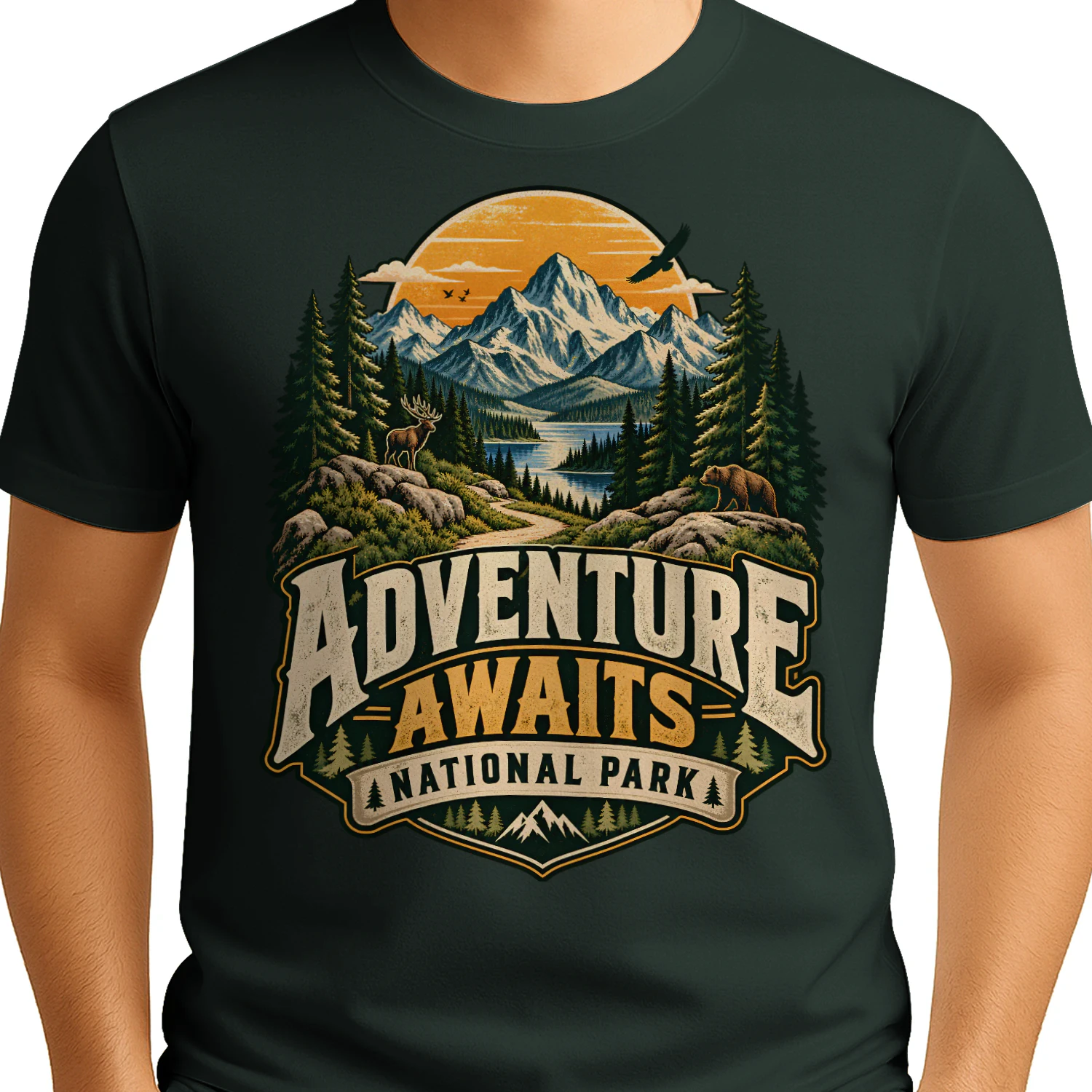 🏔️ National Park Adventure Shirt | Vintage Hiking Wilderness Outdoor Tee