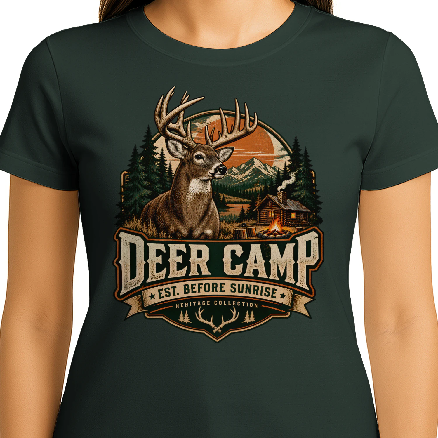 🦌 Deer Camp Heritage Shirt | Vintage Hunting Outdoor Tee for Hunters & Nature Lovers