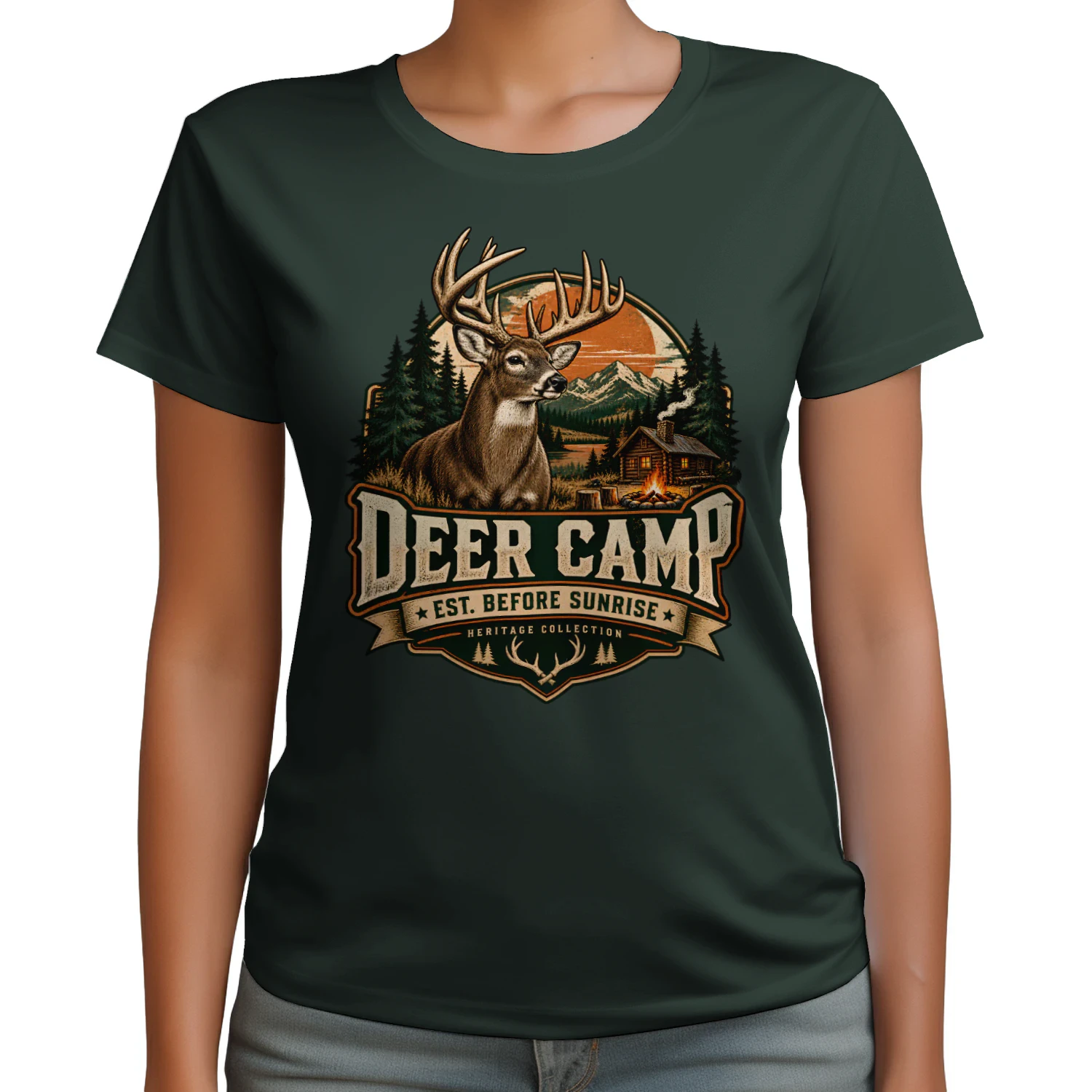 🦌 Deer Camp Heritage Shirt | Vintage Hunting Outdoor Tee for Hunters & Nature Lovers