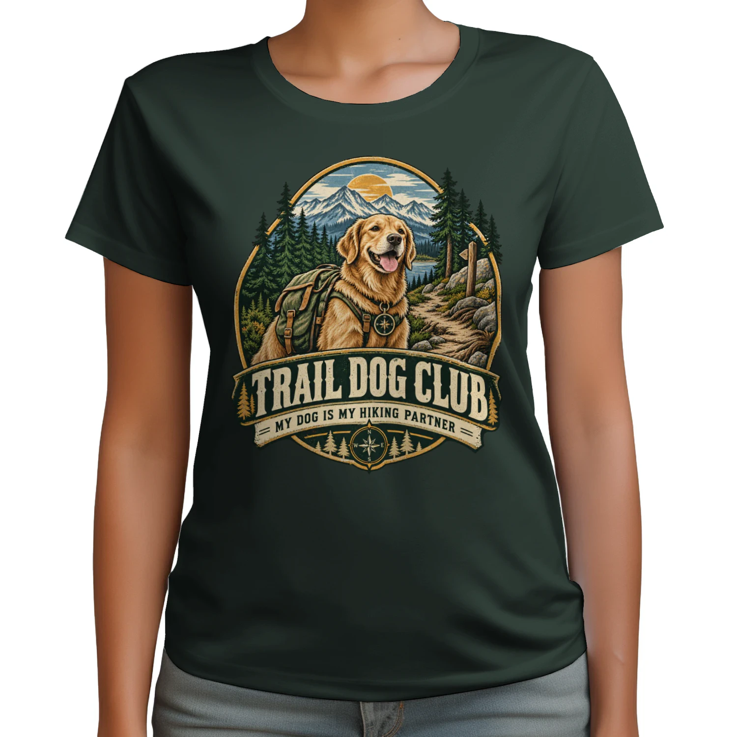 🐕 Trail Dog Club Shirt | Hiking Dog Outdoor Tee for Adventure Pet Lovers