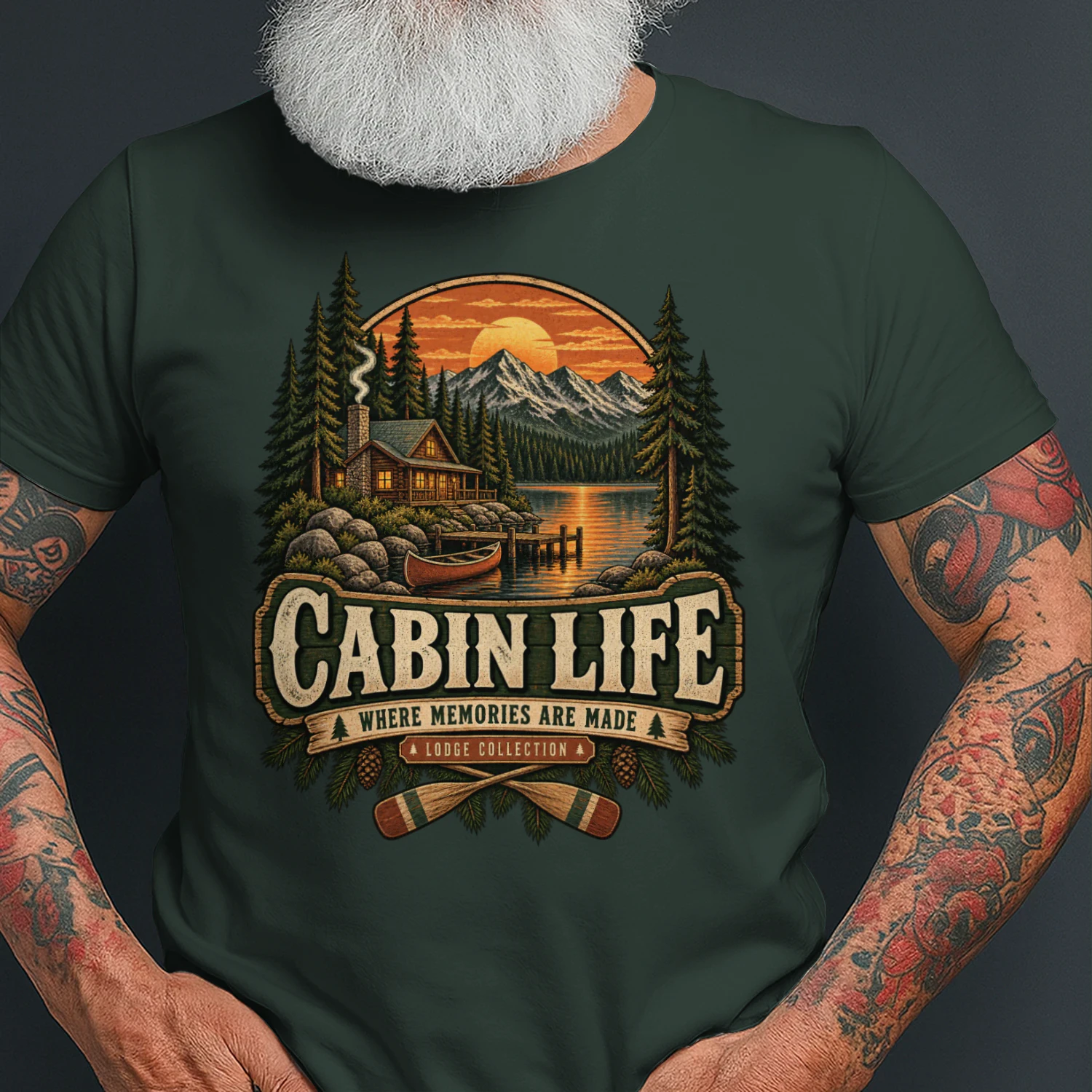 🏕️ Cabin Life Shirt | Rustic Mountain Lodge Outdoor Tee for Nature Lovers