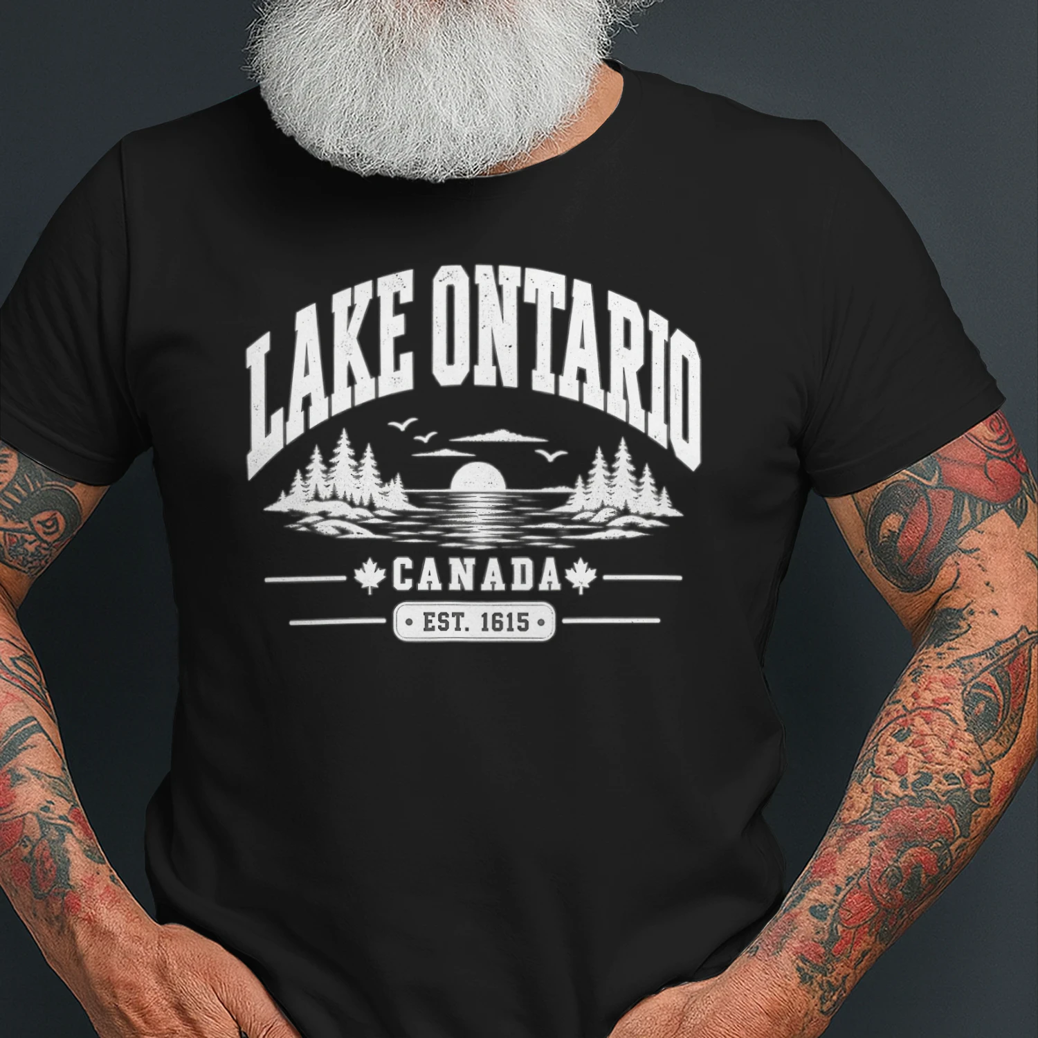 Lake Ontario Canada Shirt 🍁 Vintage Great Lakes Tee, Canadian Pride Apparel, Ontario Travel Souvenir, Lake Life Outdoor Shirt - Get Yours!