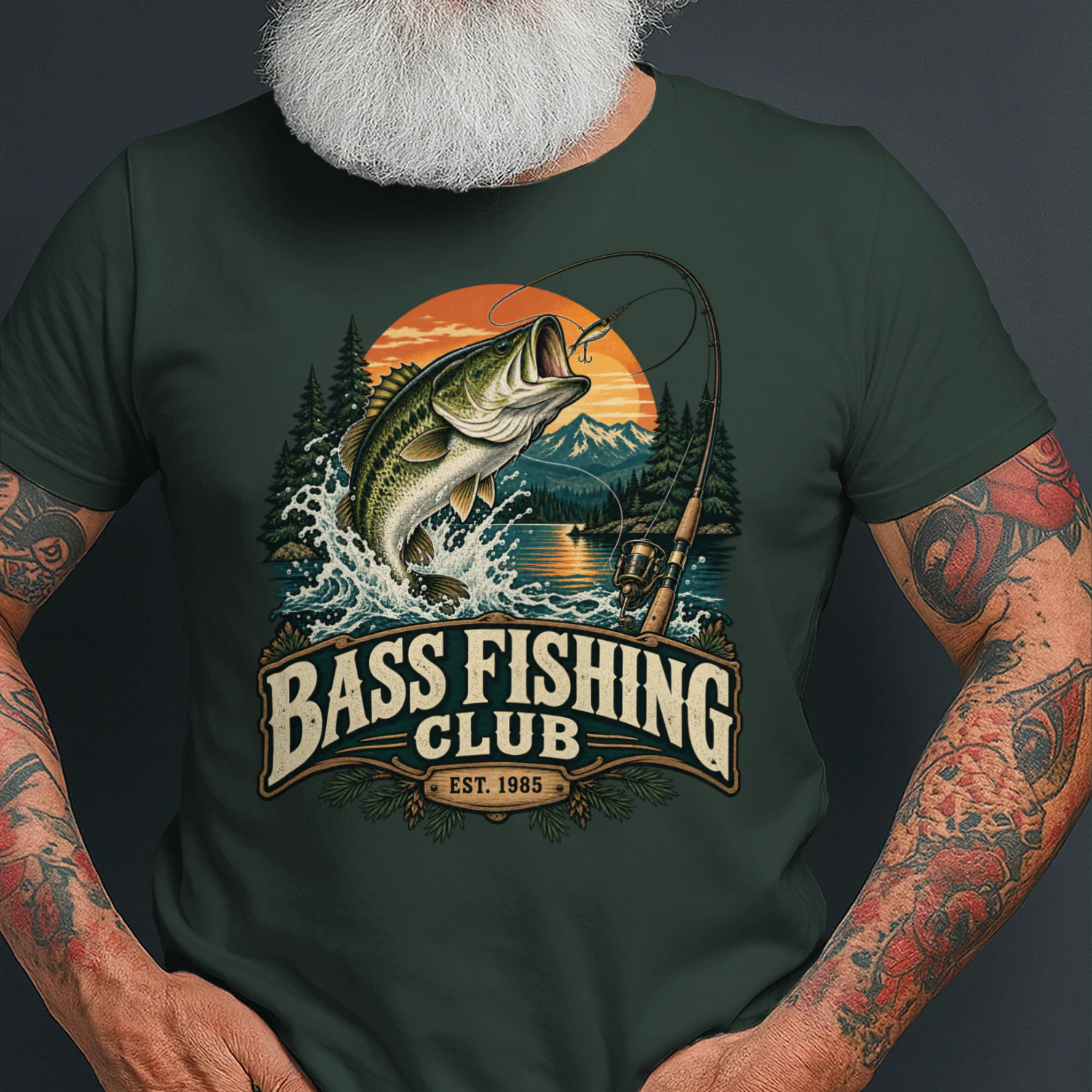 🎣 Bass Fishing Club Shirt | Vintage Fishing Tee for Anglers & Lake Life Lovers