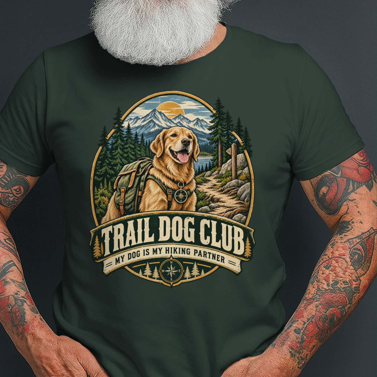 🐕 Trail Dog Club Shirt | Hiking Dog Outdoor Tee for Adventure Pet Lovers