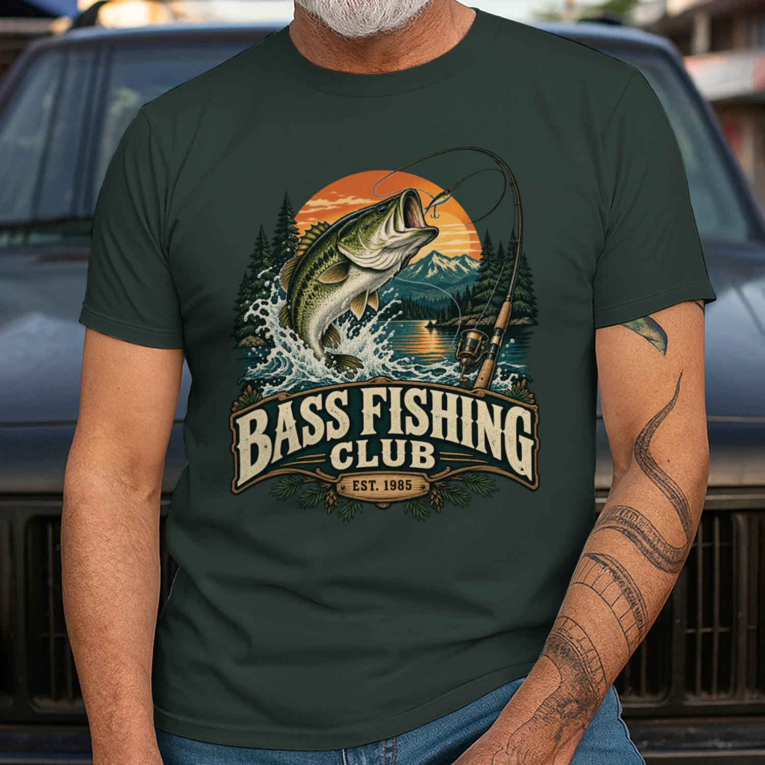 🎣 Bass Fishing Club Shirt | Vintage Fishing Tee for Anglers & Lake Life Lovers