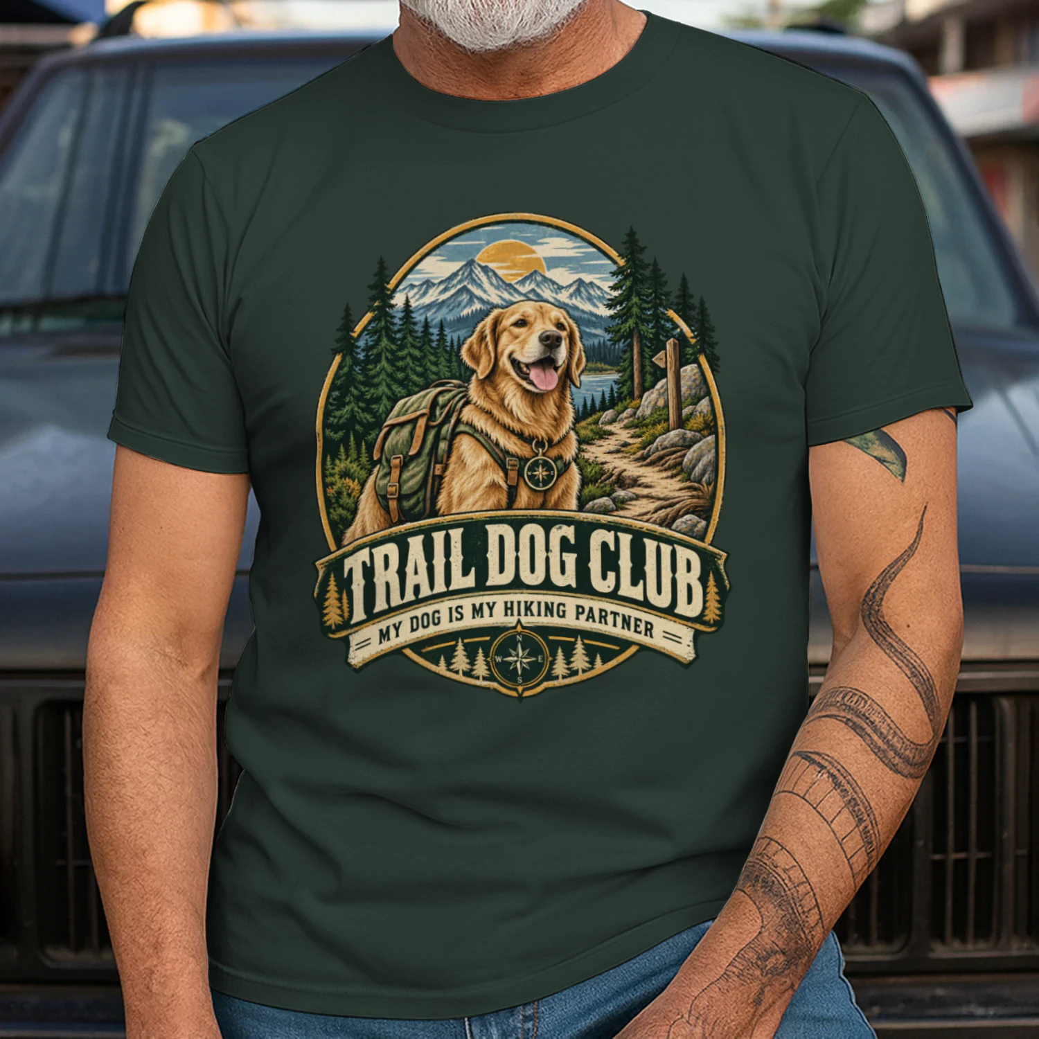 🐕 Trail Dog Club Shirt | Hiking Dog Outdoor Tee for Adventure Pet Lovers
