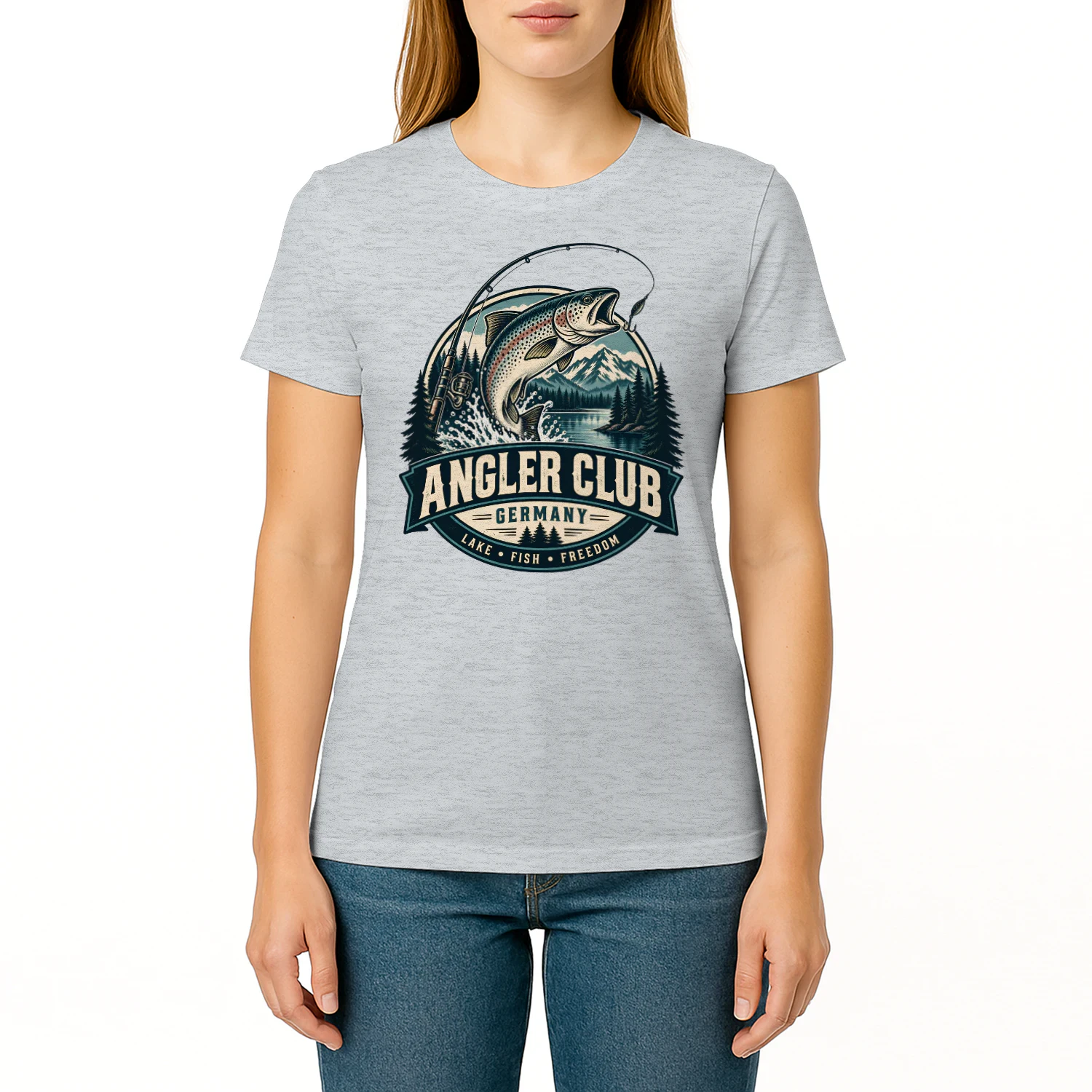 Angler Club Germany Shirt 🎣 Vintage Fishing T-Shirt, Trout Fisherman Tee, Lake Adventure Apparel, Outdoor Angler Gift for Men, Dad Fishing Shirt – Get Yours!