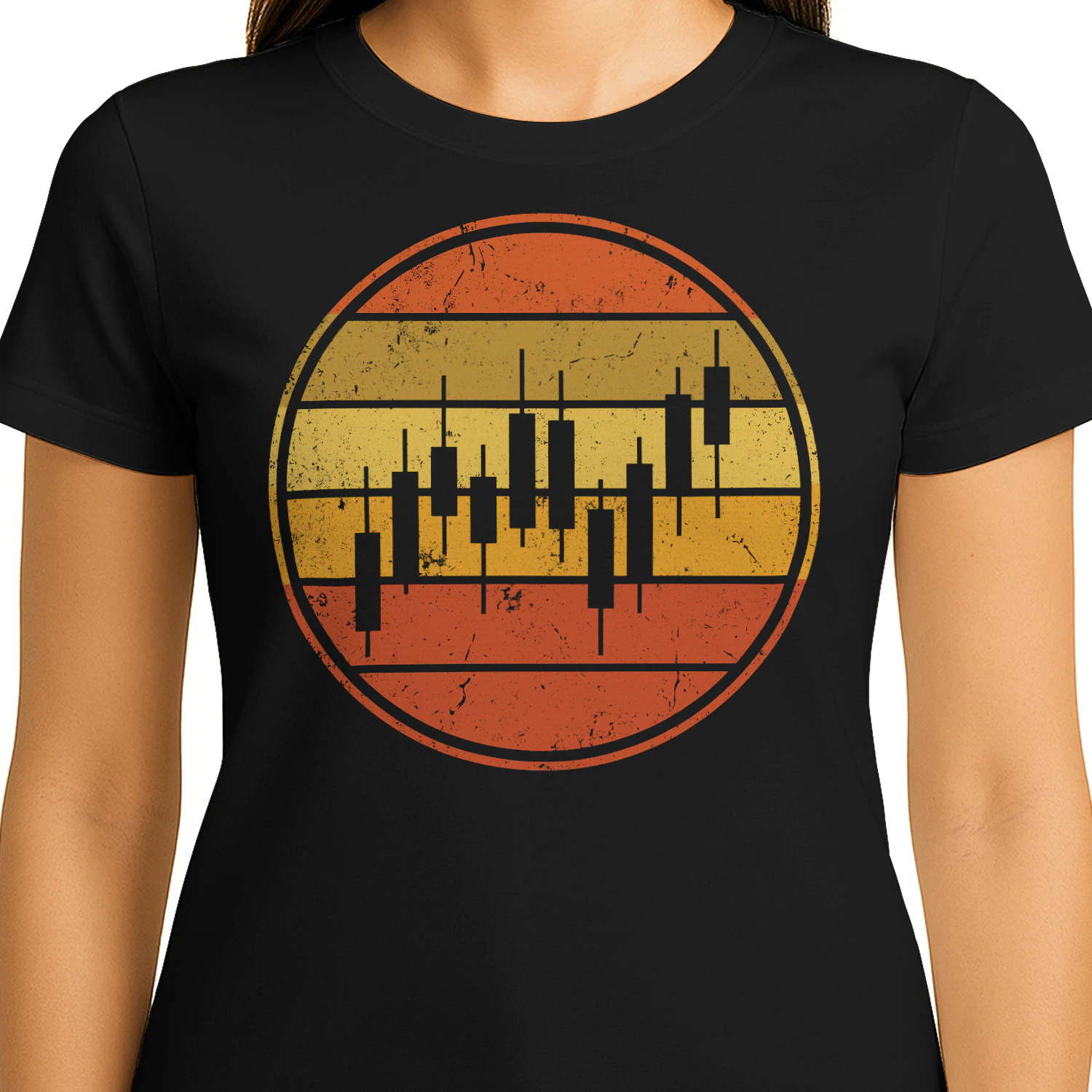 Retro Vintage Sunset Trading T-shirt