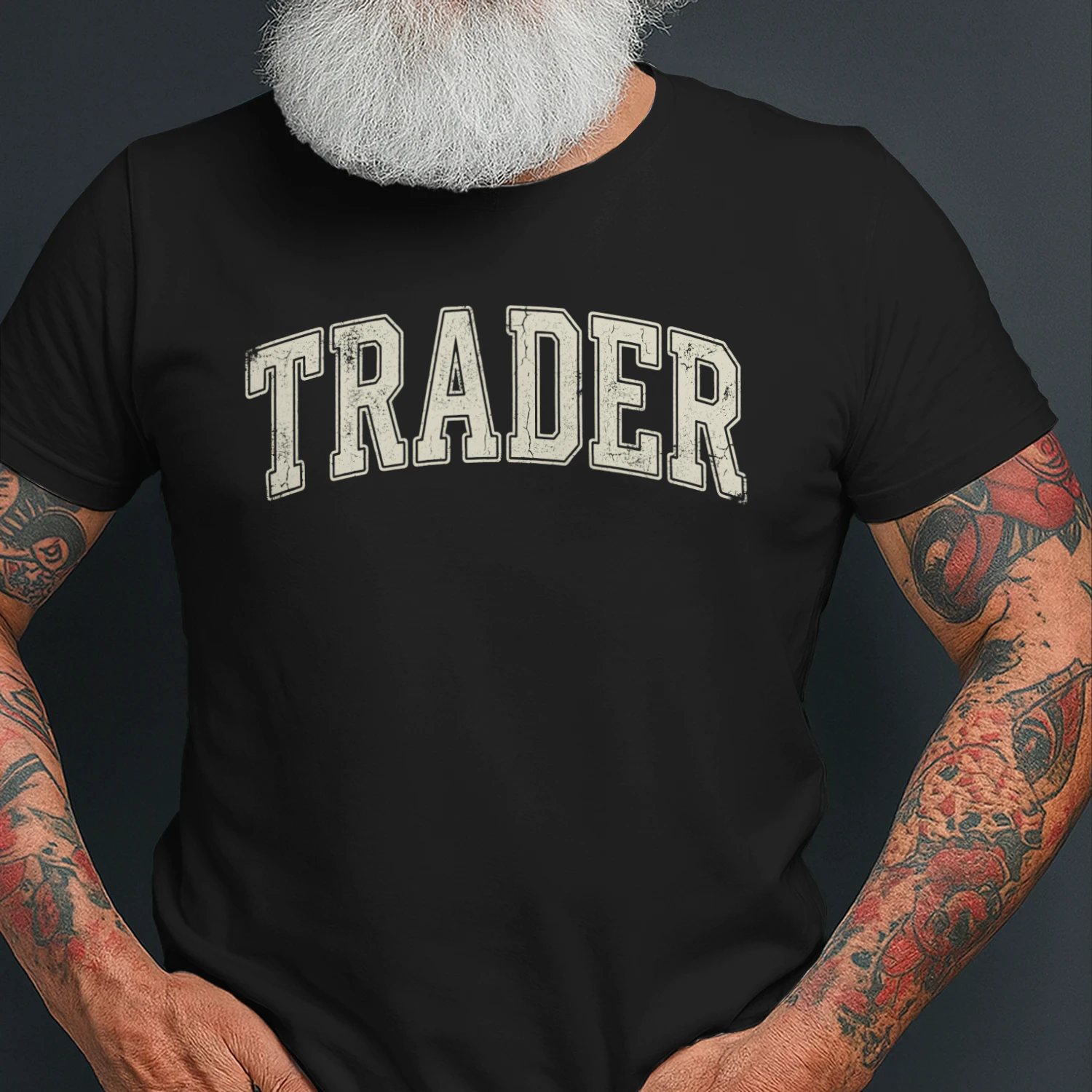TraderVintage Trader Shirt Retro Varsity Style Day Trading