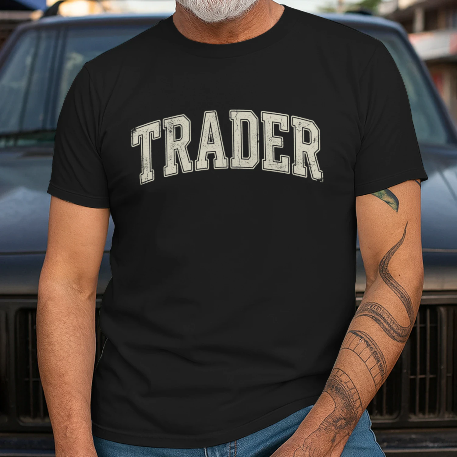 TraderVintage Trader Shirt Retro Varsity Style Day Trading